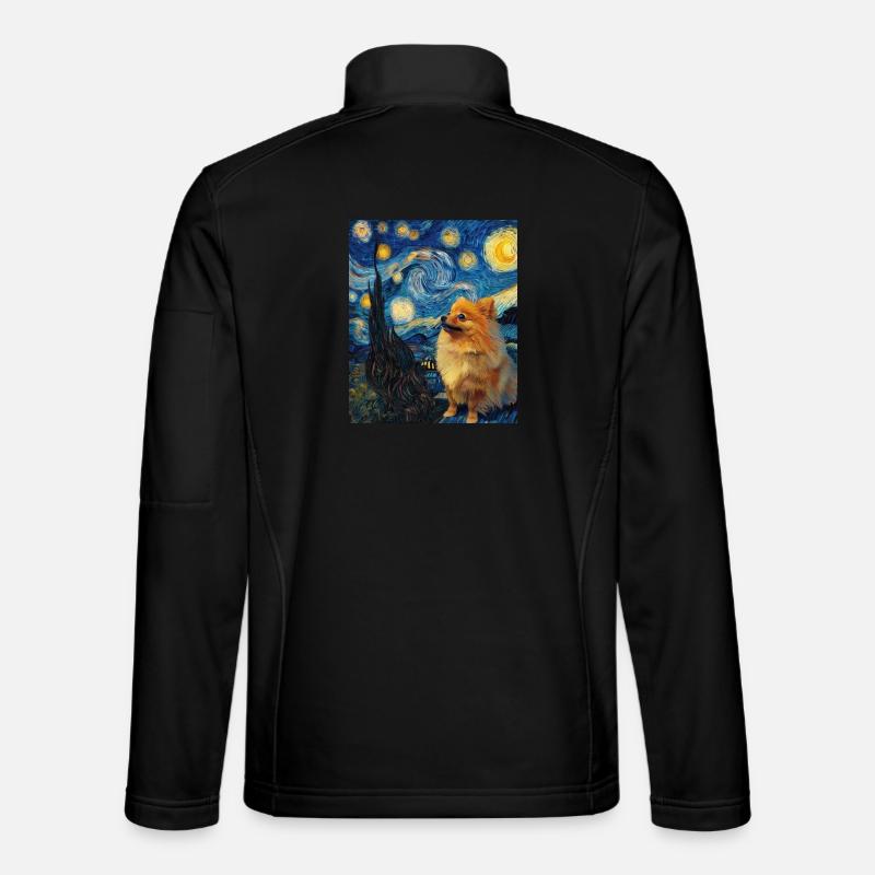Zwergspitz Spitz Pomeranian - Unisex Softshell Jacket - black