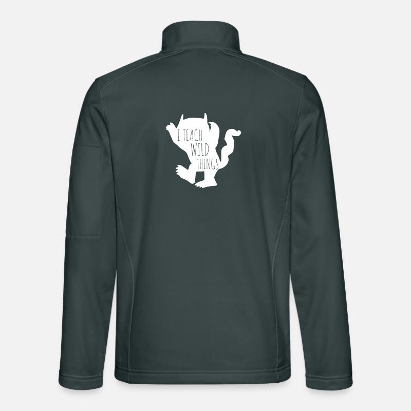 Drachen-Silhouette in fetter Monochrom Unisex Softshelljacke