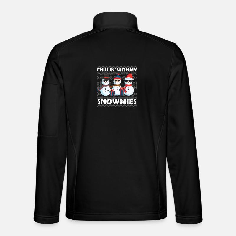 Snowmies Weihnachten Ugly Christmas Sweater - Unisex Softshell Jacket - black