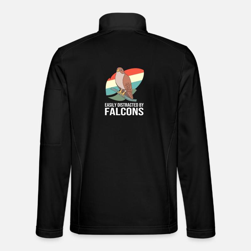 Falconry Chirp Falcon - Unisex Softshell Jacket - black