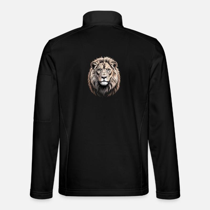 Lion Head Lion - Unisex Softshell Jacket - black