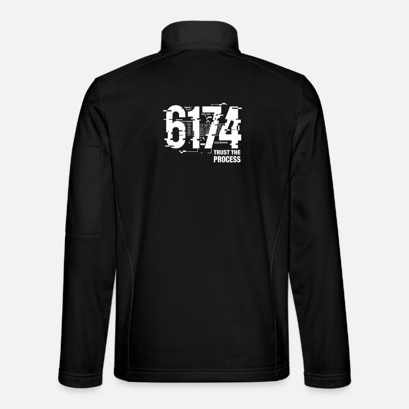 6174 Kaprekar Constant Glitch Math - Unisex Softshell Jacket - black