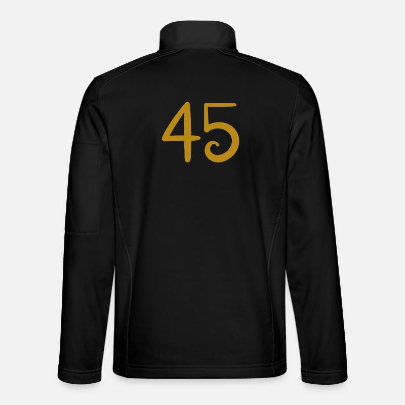 45 - Veste en tissu softshell Unisexe - noir