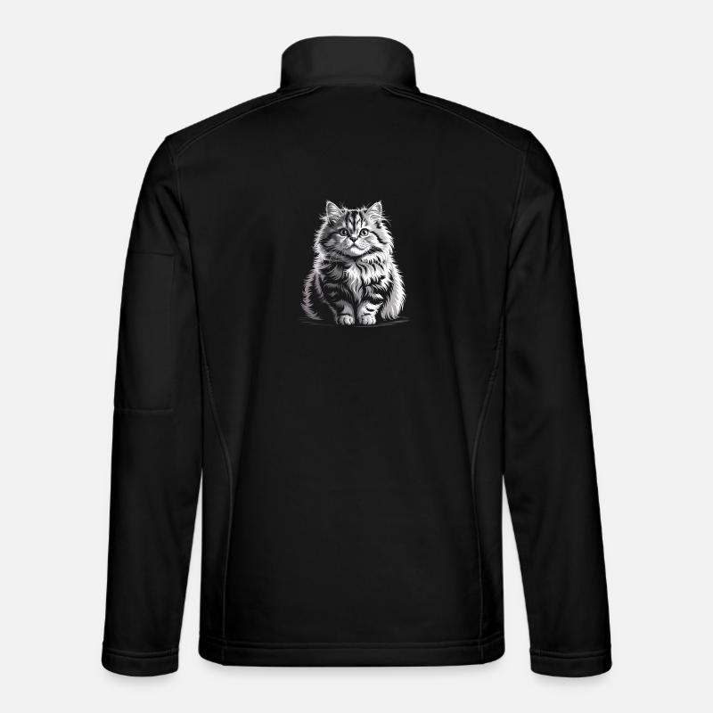 Cat - Unisex Softshell Jacket - black