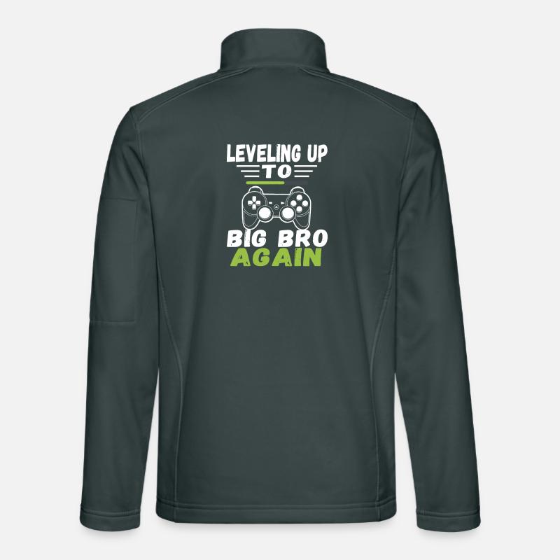 Leveling Up to Big Bro Again Unisex Softshell Jacket