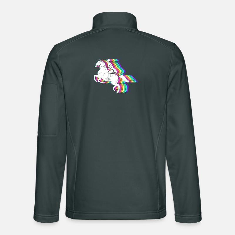 Courses de chevaux Veste en tissu softshell Unisexe