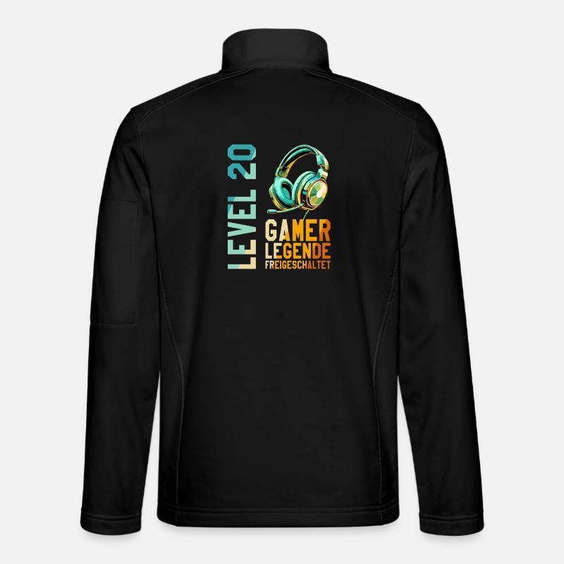 20. Geburtstag Junge Mädchen Gaming Level 20 Jahre Unisex Softshelljacke