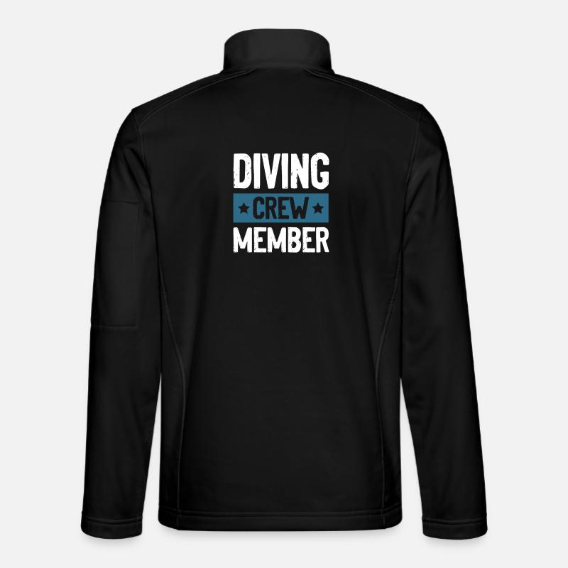 Diving Crew - Unisex Softshell Jacket - black