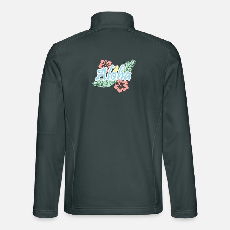 Aloha Tropical Summer Flowers Unisex Softshell Jacket