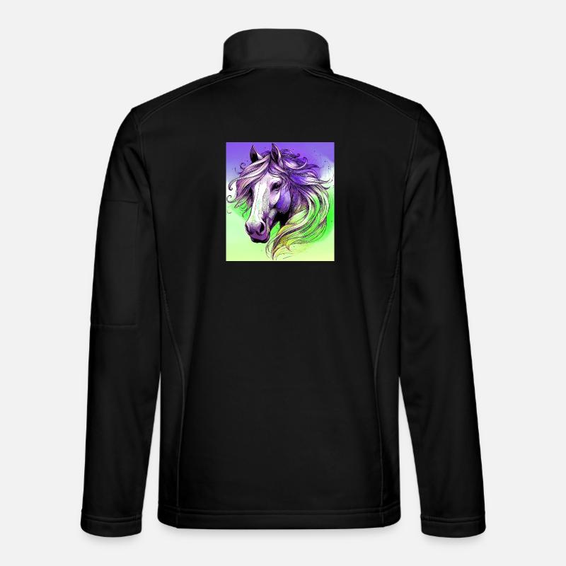 cheval Veste en tissu softshell Unisexe