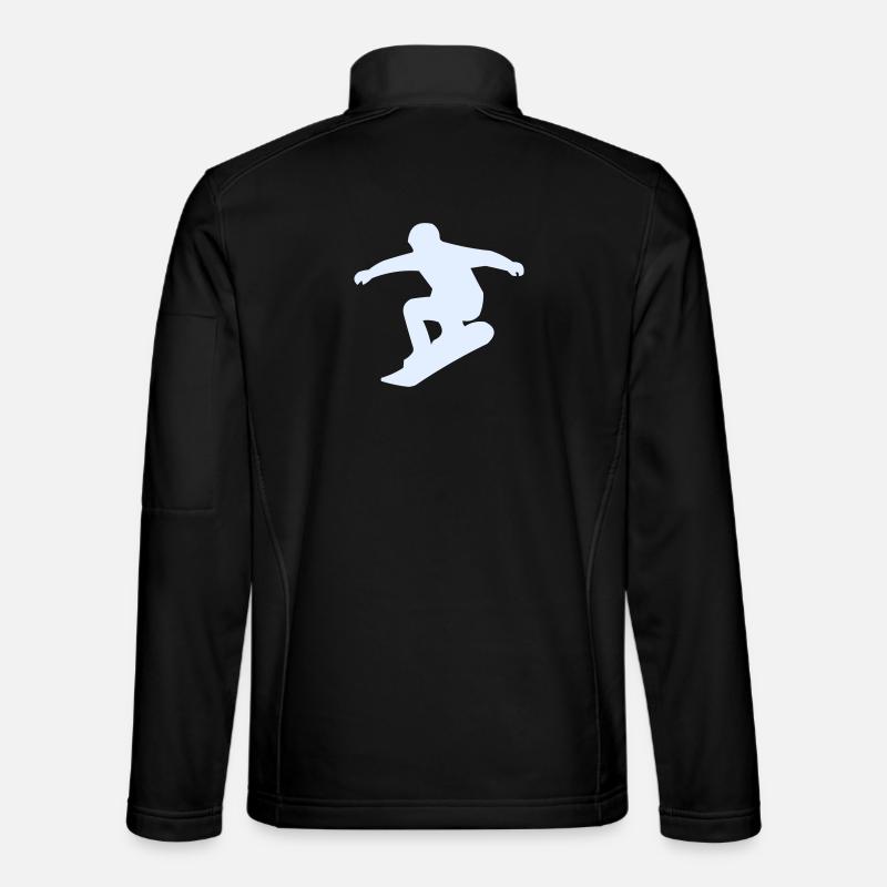Snowboarders - Veste en tissu softshell Unisexe - noir