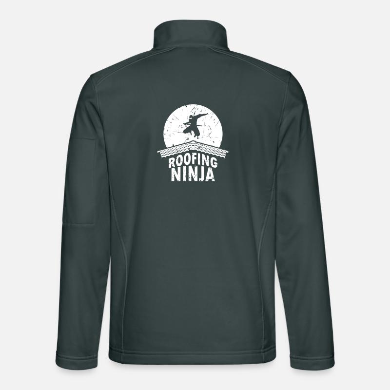 Roofing Ninja Emblem Unisex Softshell Jacket