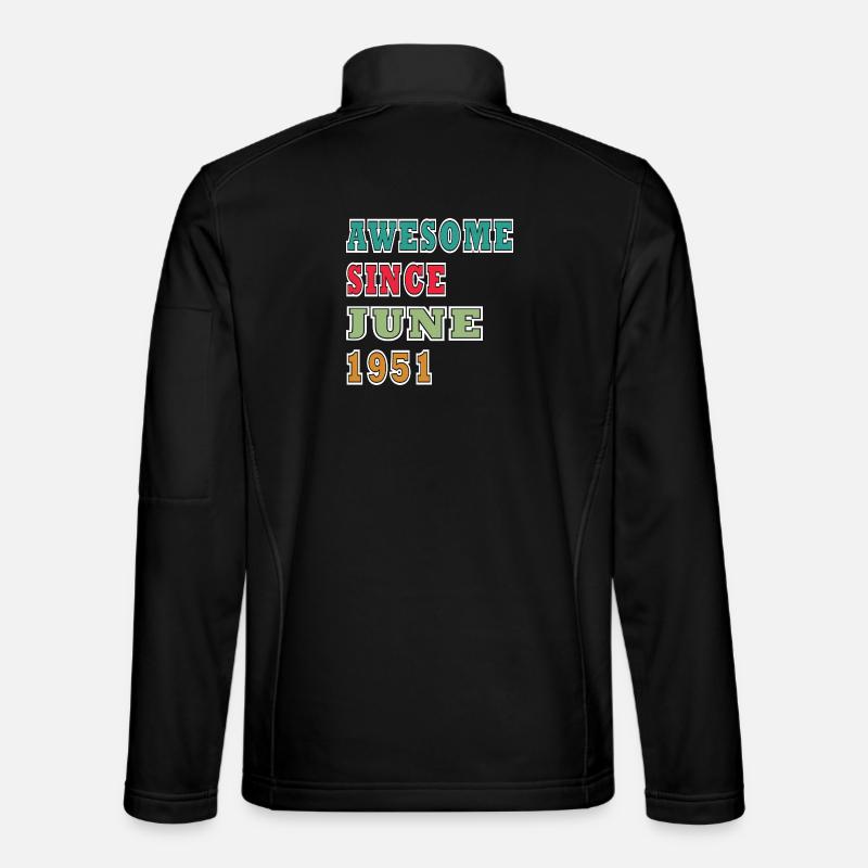 Retro 1951 June Layout - Unisex Softshell Jacket - black
