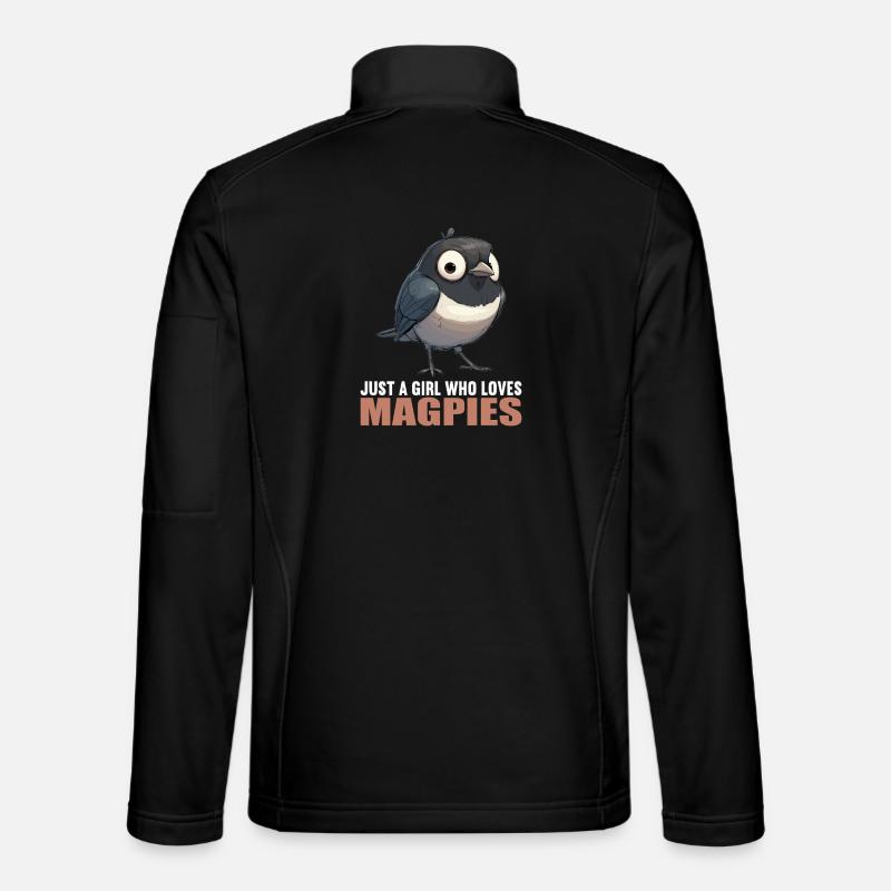 Magpies Magpie - Unisex Softshell Jacket - black