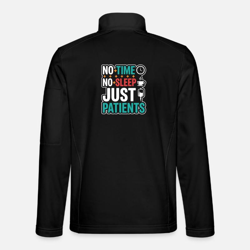 Nachtschicht-krankenschwester, Müde - Unisex Softshelljacke - Schwarz