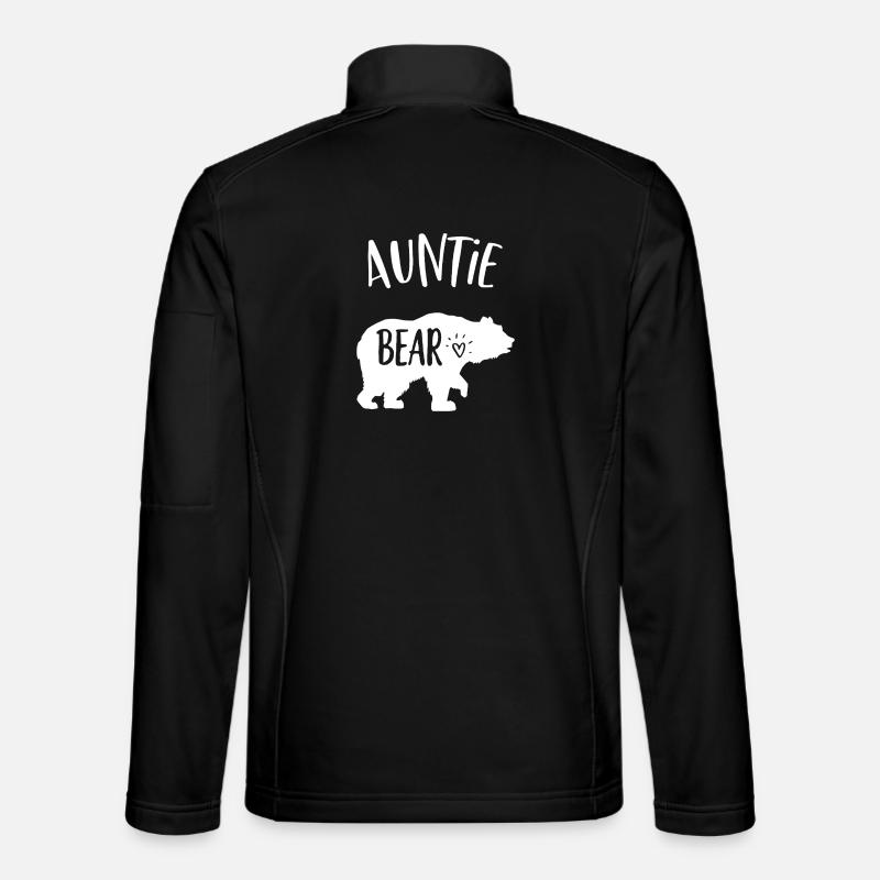 Tante Bär-Silhouette - Unisex Softshelljacke - Schwarz