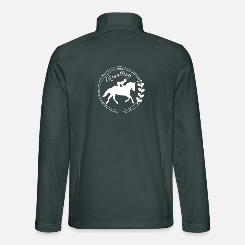 Établi de voûte : design élégant de cheval équestre Veste en tissu softshell Unisexe