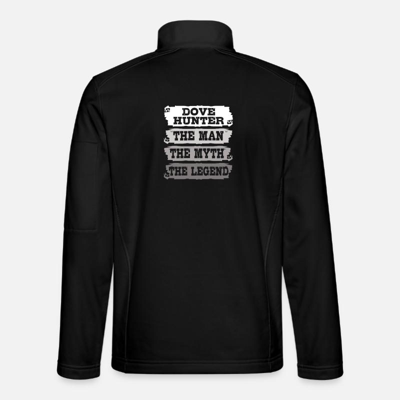 Taube Jagd Jäger Taubenjagd - Unisex Softshelljacke - Schwarz