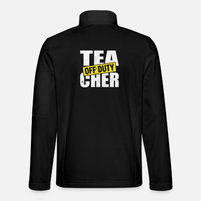 Teacher Time Out Off Duty - Unisex Softshell Jacket - black