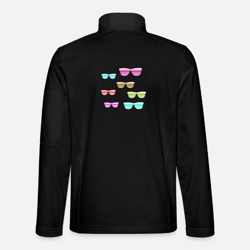Sun grooves - Unisex Softshell Jacket - black