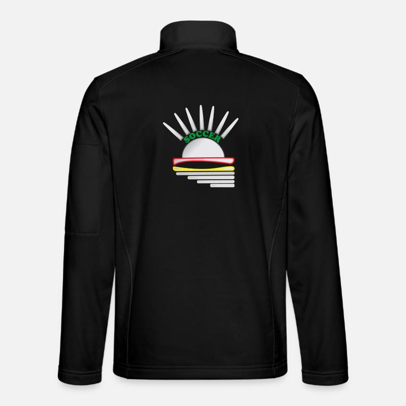 Soccer Logo - Unisex Softshell Jacket - black