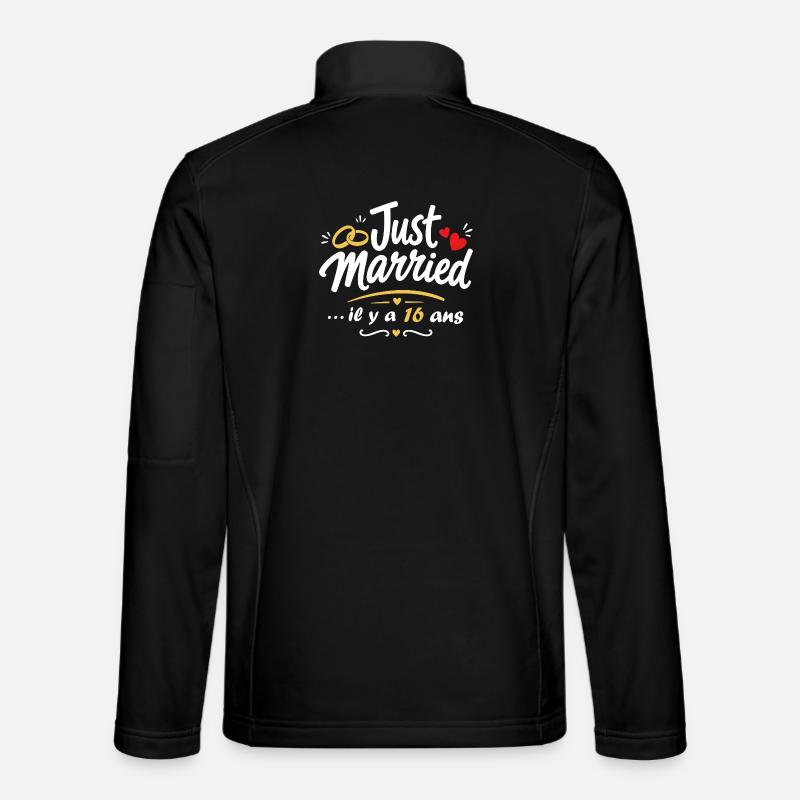 Just Married 16 Ans - Veste en tissu softshell Unisexe - noir
