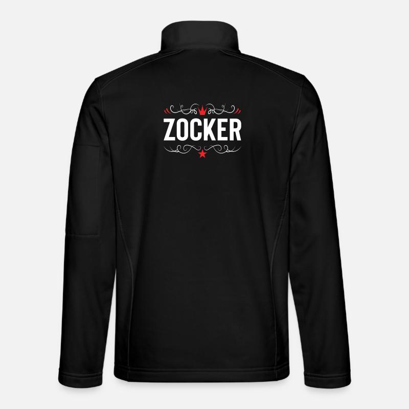 Zocker Gamer - Unisex Softshell Jacket - black