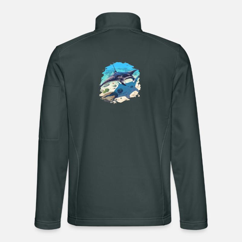 Rochen Mantarochen Unisex Softshelljacke