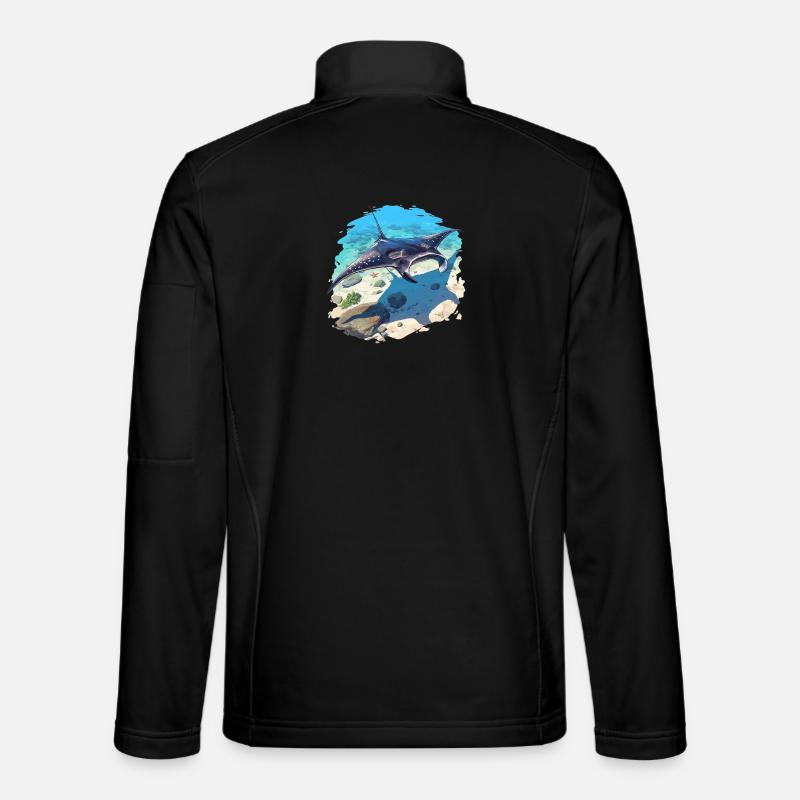 Rochen Mantarochen - Unisex Softshelljacke - Schwarz