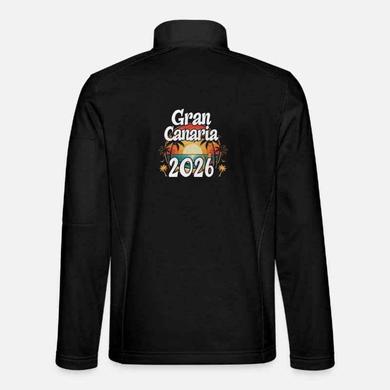 Gran Canaria 2026 - Unisex Softshelljacke - Schwarz