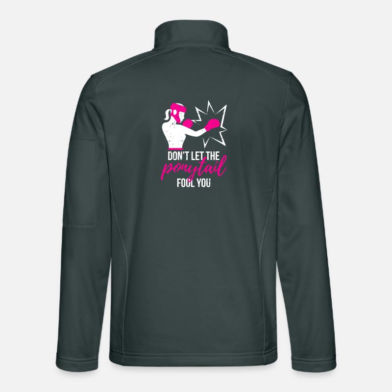 Puissance de queue de cheval percutante Veste en tissu softshell Unisexe