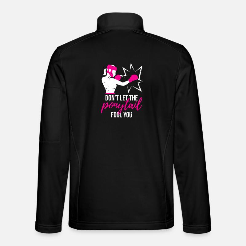Punchy Ponytail Power - Unisex Softshelljacke - Schwarz