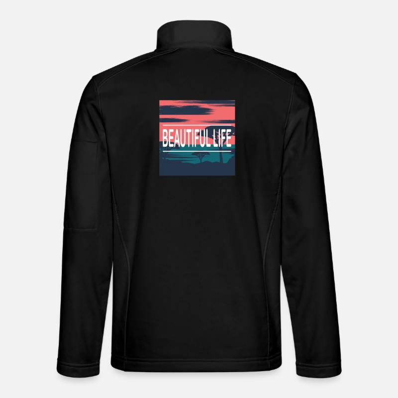 Plage de la Belle Vie - Veste en tissu softshell Unisexe - noir
