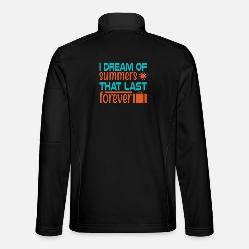 Dream of summer forever - Unisex Softshell Jacket - black