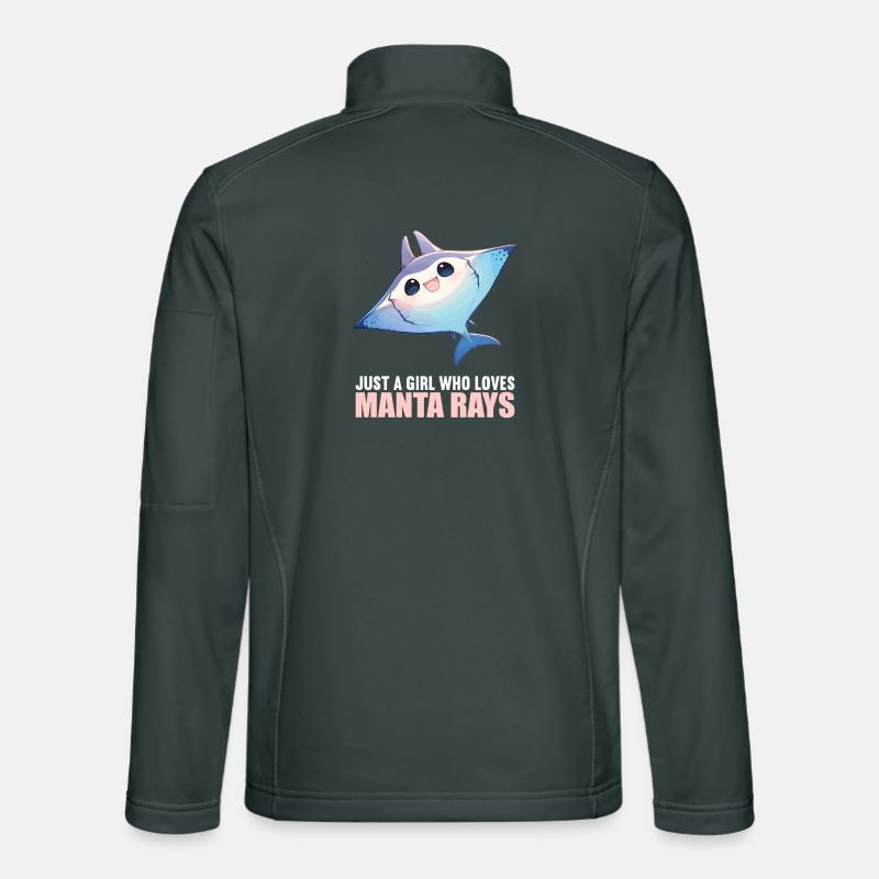 Rochen Mantarochen Unisex Softshelljacke