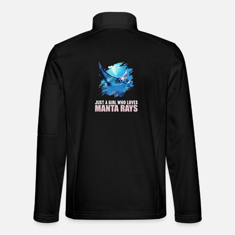 Rays Manta Rays - Unisex Softshell Jacket - black