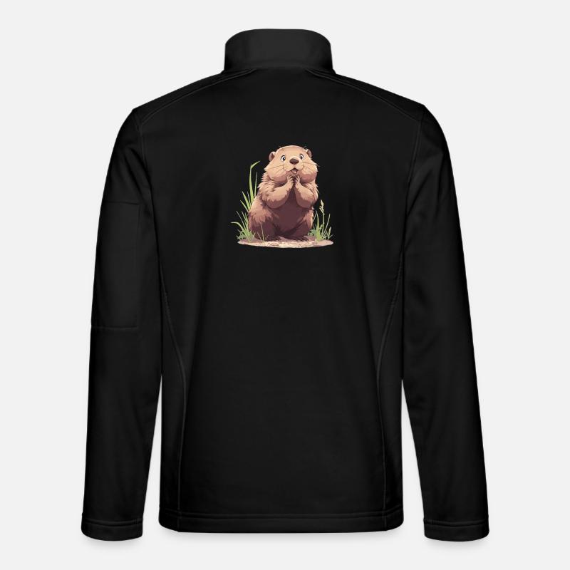 Murmeltiere Murmeltier - Unisex Softshelljacke - Schwarz