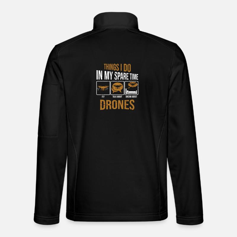 Courses de drones : choses que je fais avec ma machine de course de course Veste en tissu softshell Unisexe