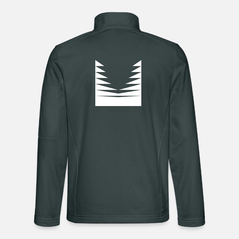 Dreiecks-Musterdesign Unisex Softshelljacke