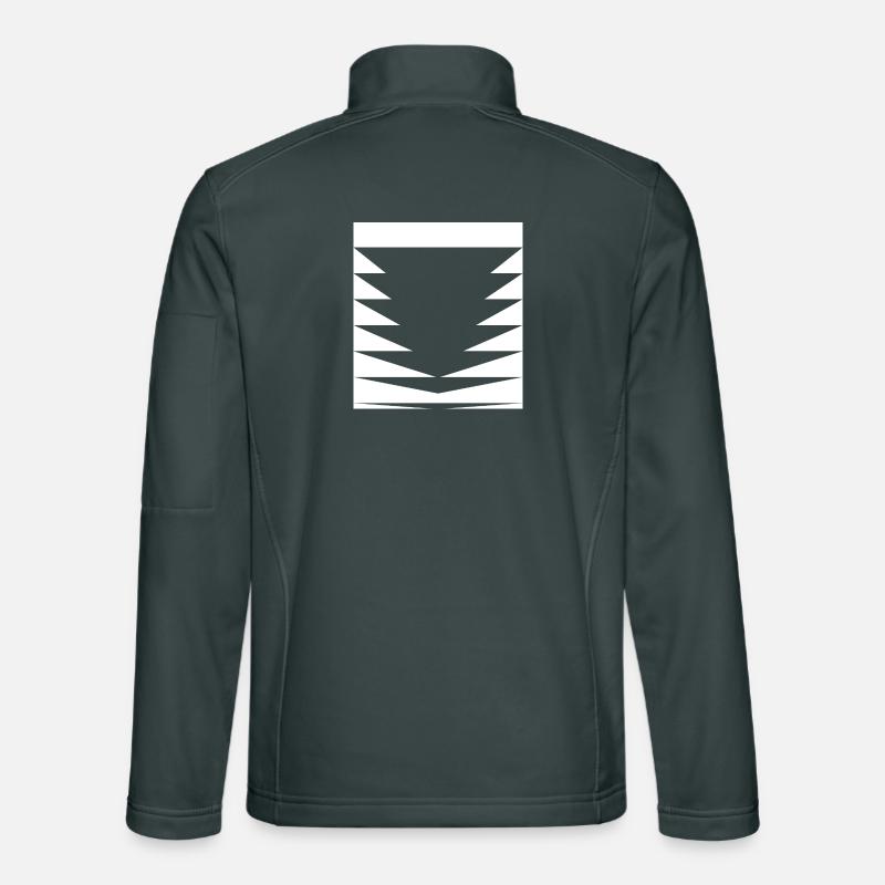black triangles pattern Unisex Softshell Jacket