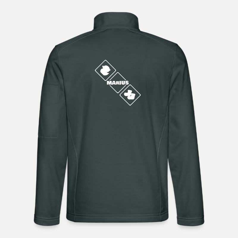 Oiseau avec le logo Marius Diamant Veste en tissu softshell Unisexe