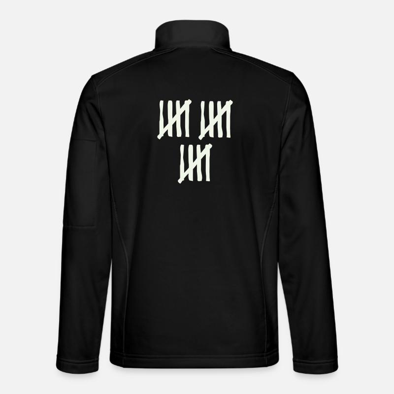 stripes_15 - Unisex Softshell Jacket - black