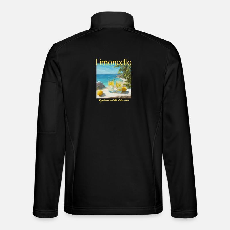 Limonecello am Strand - Unisex Softshelljacke - Schwarz