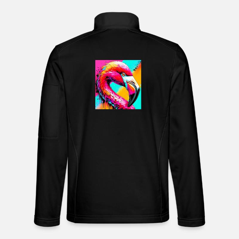 Flamant - Veste en tissu softshell Unisexe - noir