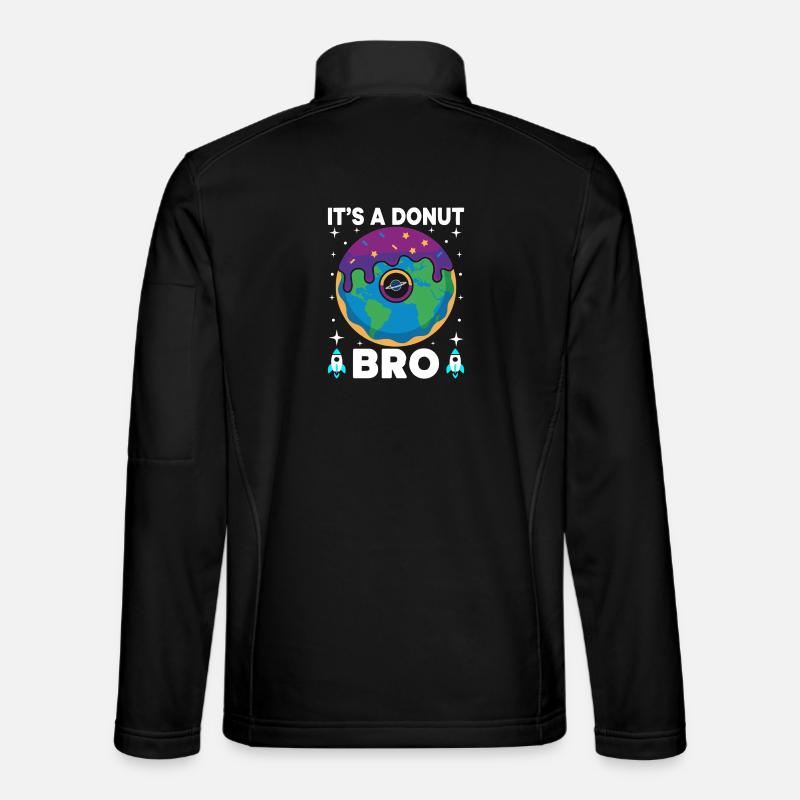 Donut Erde Bro Flacherde Flatearth Schwurbel - Unisex Softshelljacke - Schwarz