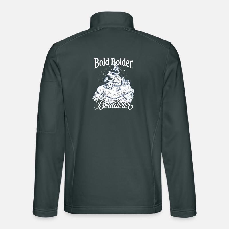 Bouldering Bold Bolder Boulderer Veste en tissu softshell Unisexe