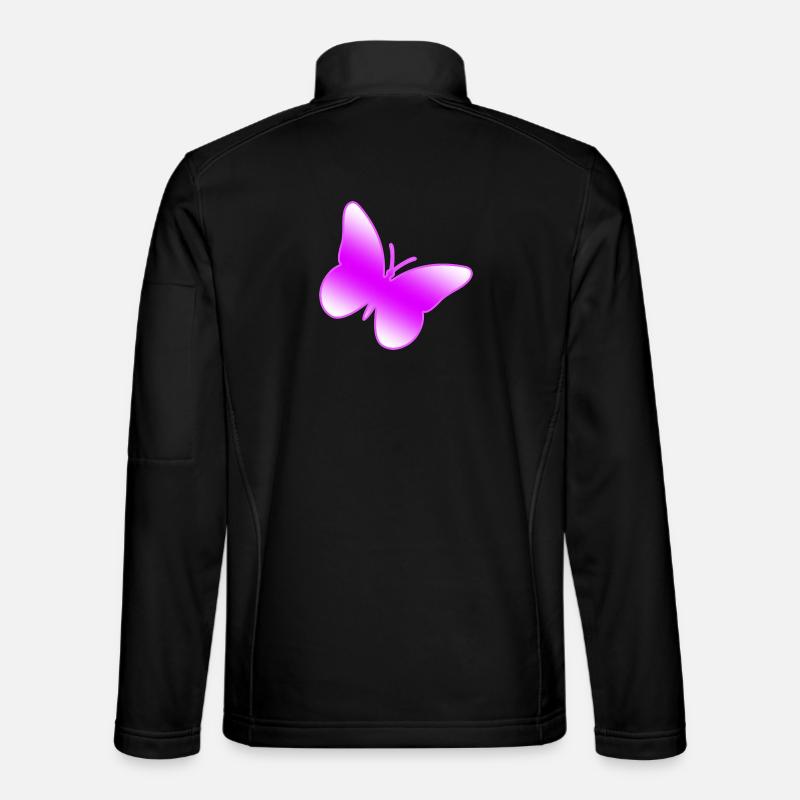 Schmetterling - Unisex Softshelljacke - Schwarz