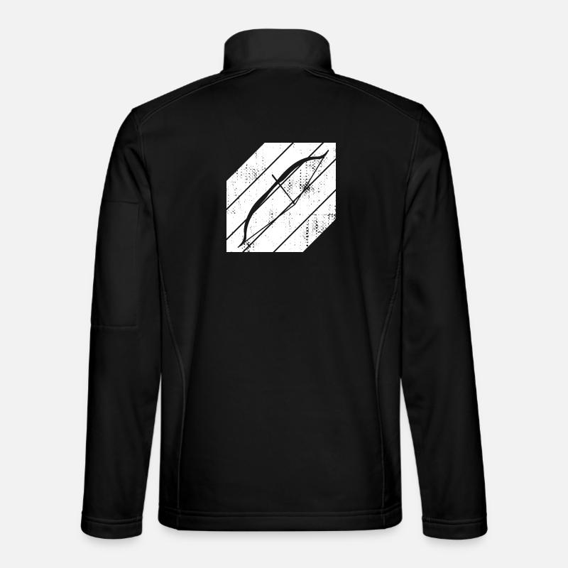 Archery Sketch - Unisex Softshell Jacket - black