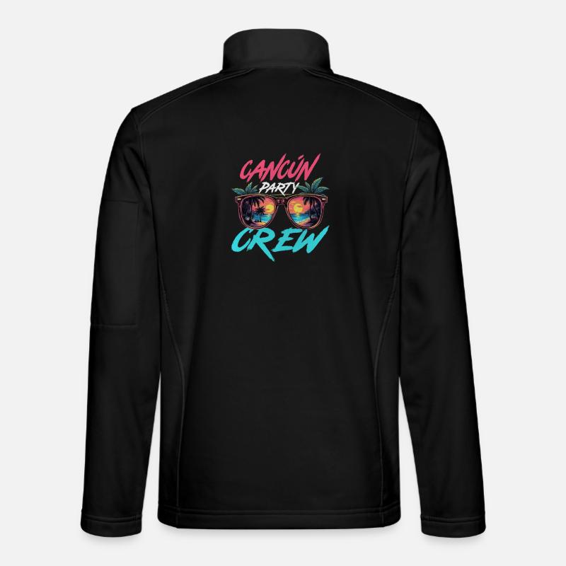 Cancun Party Crew - Unisex Softshell Jacket - black
