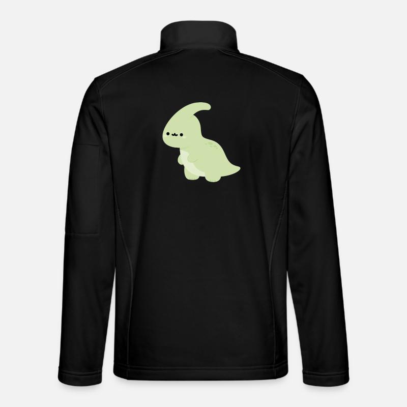 Parasaurolophus Perry - Unisex Softshell Jacket - black